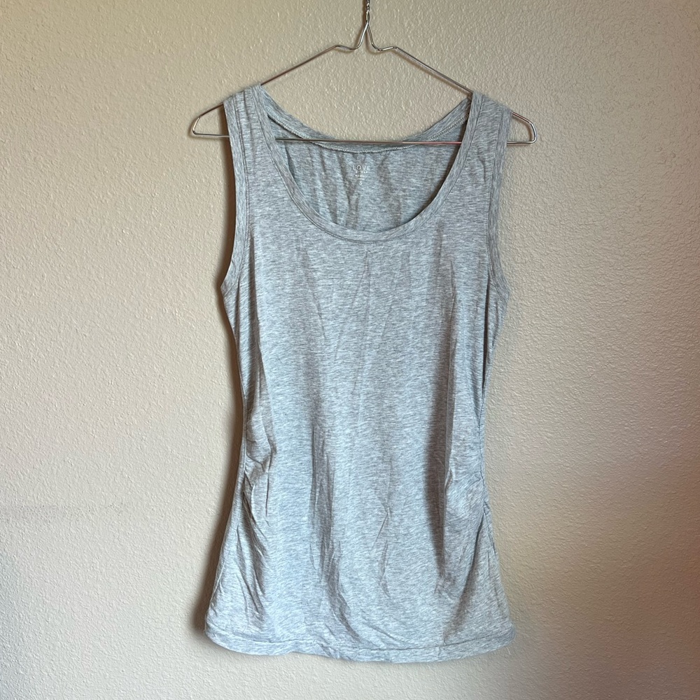 Gray maternity tank top